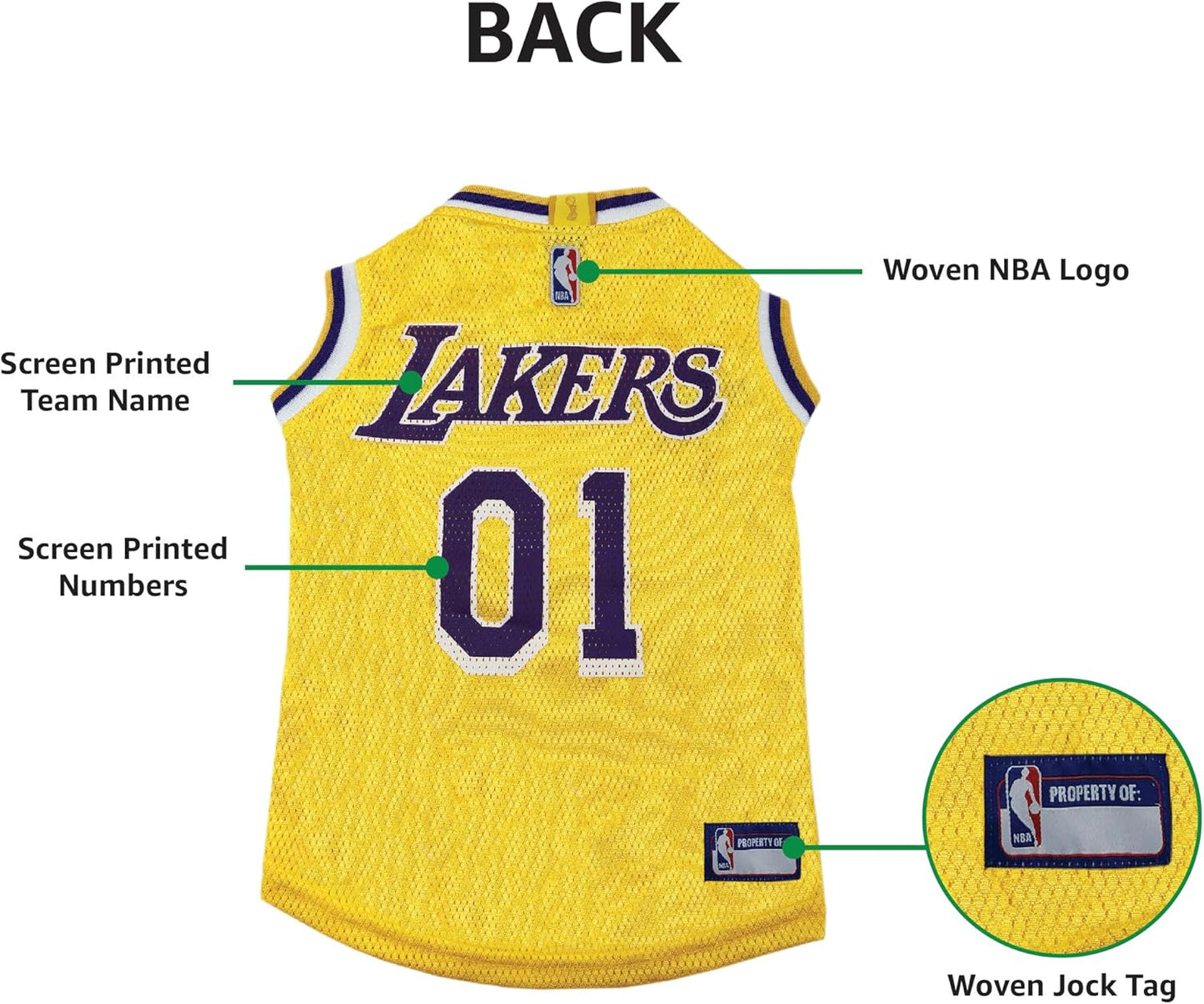 NBA Los Angeles Lakers Dog Jersey – Official Basketball Pet Tank Top