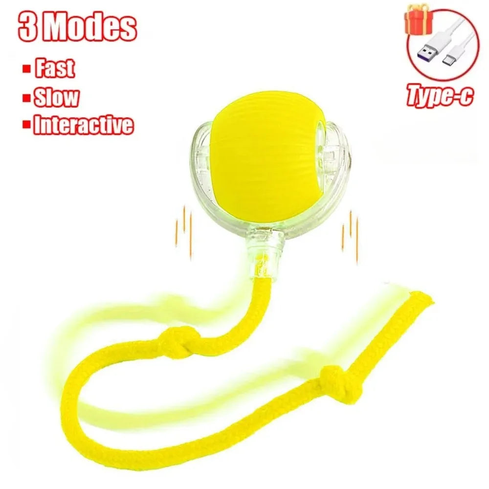 Interactive Cat Toy Ball – Automatic Rolling with Faux Tail, Rechargeable Smart Mouse Imitation